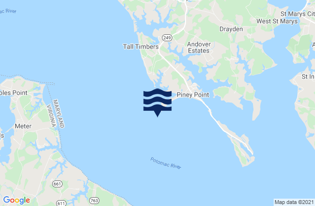 Mapa de mareas 0.2 mile south of, United States
