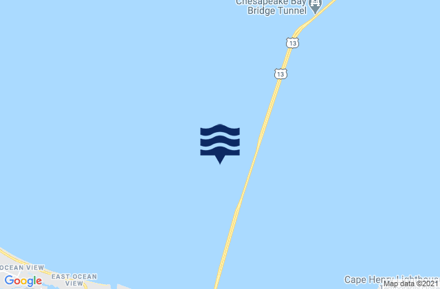 Mapa de mareas 0.75nm west Thimble Shoal Channel, United States