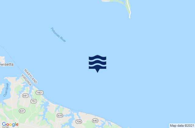 Mapa de mareas 3.8 miles south of, United States