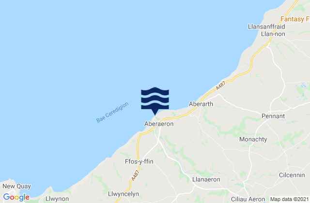 Mapa de mareas Aberaeron, United Kingdom