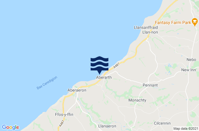 Mapa de mareas Aberarth Beach, United Kingdom