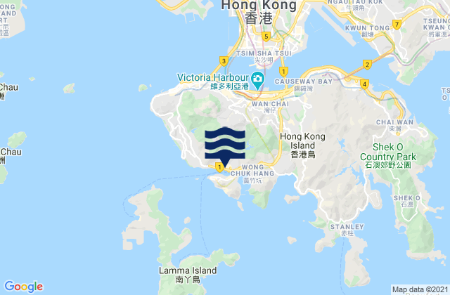 Mapa de mareas Aberdeen, Hong Kong