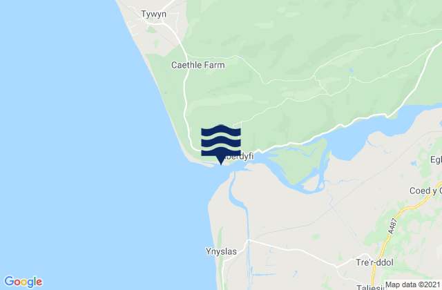 Mapa de mareas Aberdyfi Beach, United Kingdom