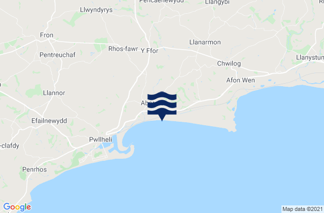 Mapa de mareas Abererch Beach, United Kingdom