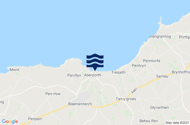 Mapa de mareas Aberporth, United Kingdom