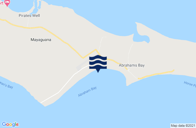 Mapa de mareas Abraham Bay Mayaguana Island, Haiti