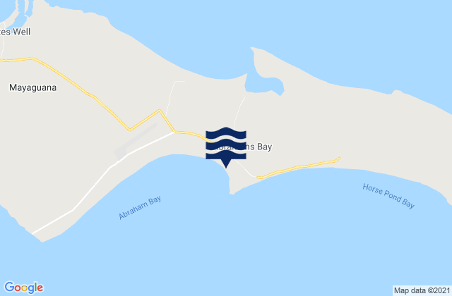 Mapa de mareas Abraham’s Bay, Bahamas