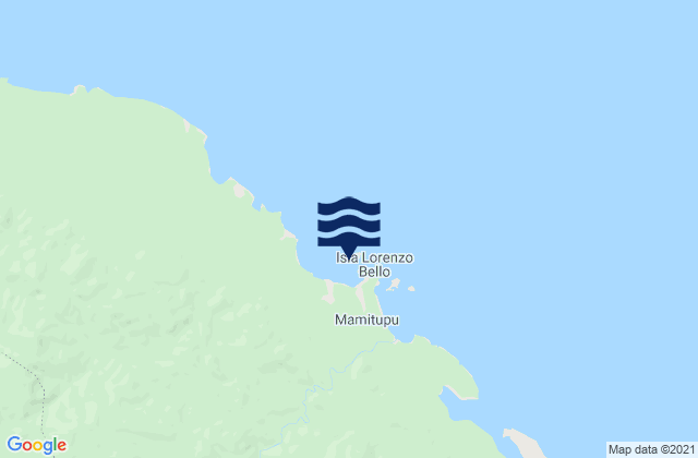 Mapa de mareas Achutupo, Panama