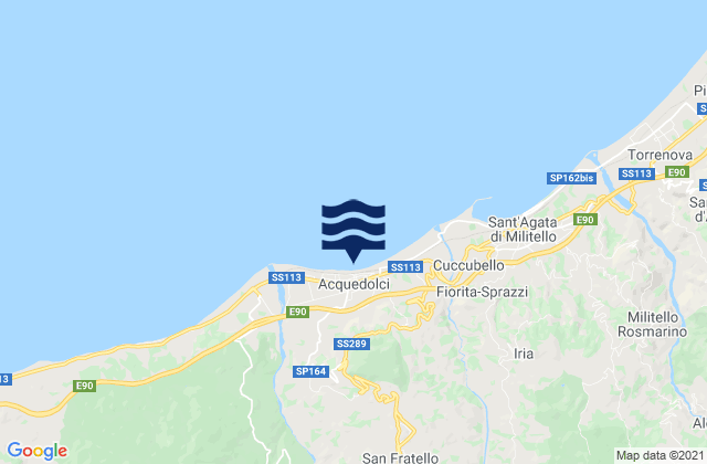 Mapa de mareas Acque Dolci, Italy