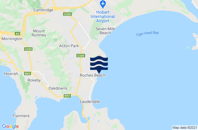 Mapa de mareas Acton Park, Australia