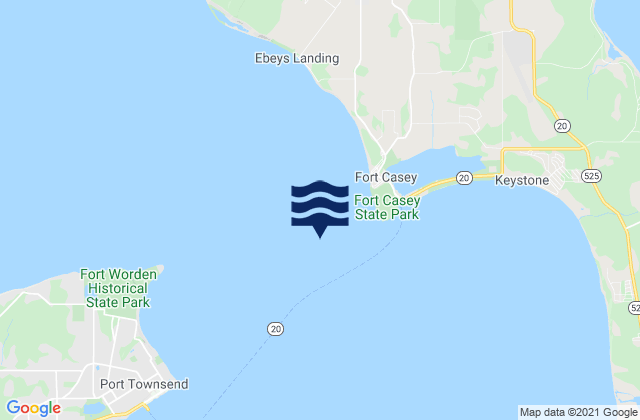 Mapa de mareas Admiralty Head 0.5 mile west of, United States