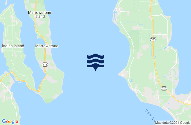 Mapa de mareas Admiralty Inlet (off Bush Point), United States