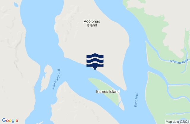 Mapa de mareas Adolphus Island, Australia