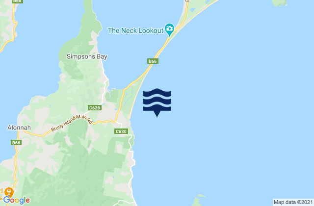 Mapa de mareas Adventure Bay, Australia