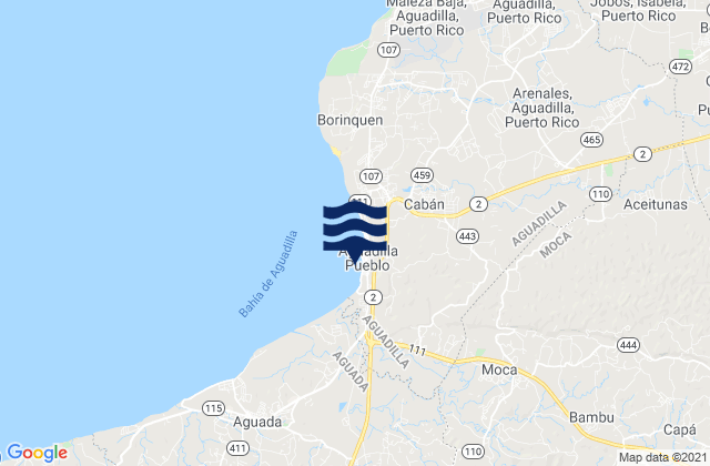Mapa de mareas Aguadilla Barrio-Pueblo, Puerto Rico