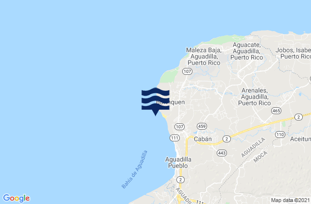 Mapa de mareas Aguadilla, Puerto Rico