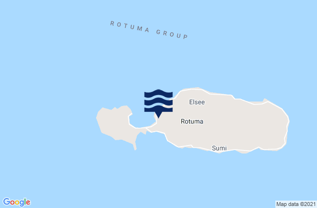 Mapa de mareas Ahau, Fiji