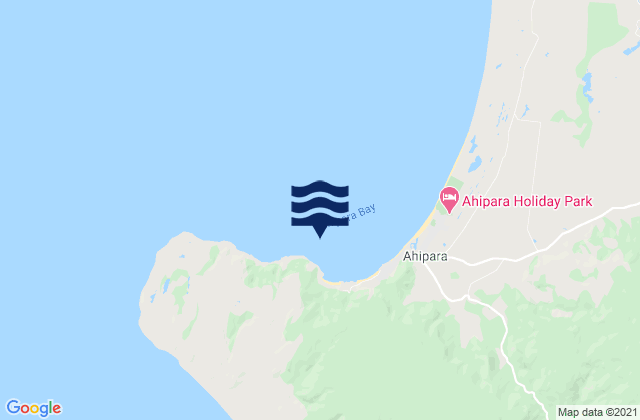 Mapa de mareas Ahipara Bay, New Zealand