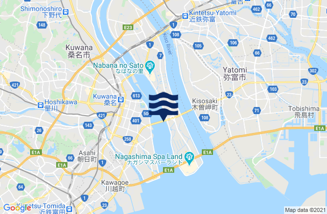 Mapa de mareas Aisai-shi, Japan