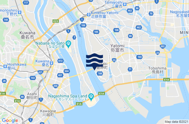 Mapa de mareas Aisai, Japan