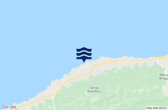 Mapa de mareas Akanthoú, Cyprus