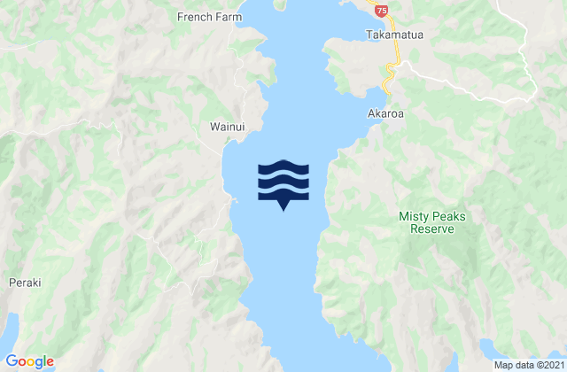 Mapa de mareas Akaroa Harbor, New Zealand