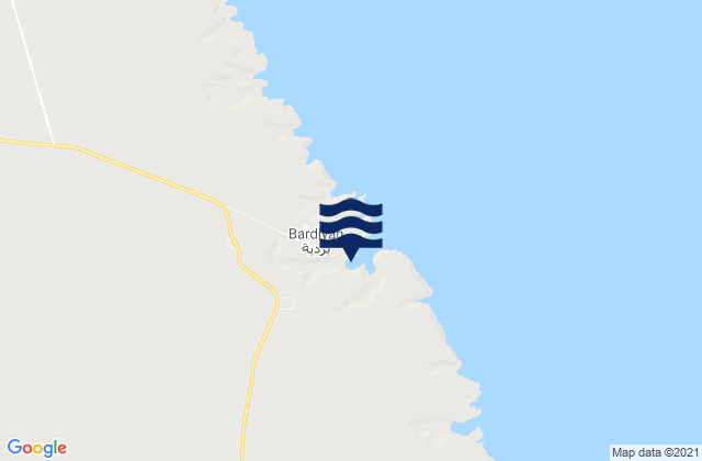 Mapa de mareas Al Bardīyah, Libya