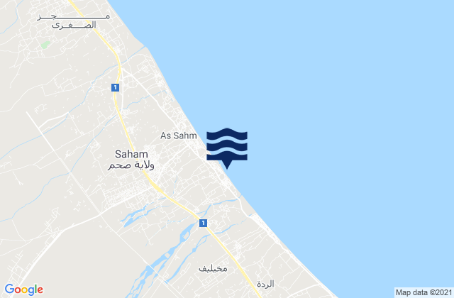 Mapa de mareas Al Batinah North Governorate, Oman
