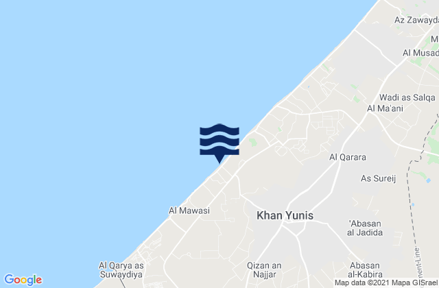Mapa de mareas Al Fukhkhārī, Palestinian Territory