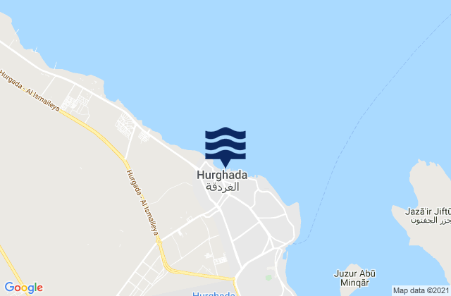 Mapa de mareas Al Ghardaqah, Egypt