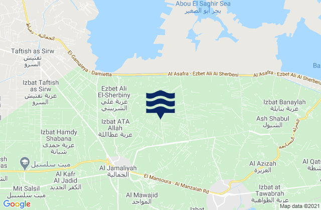 Mapa de mareas Al Jammālīyah, Egypt