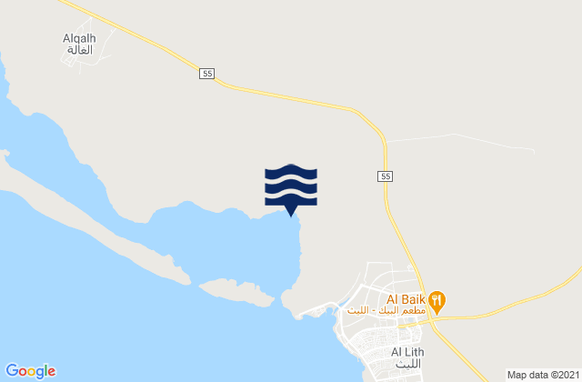 Mapa de mareas Al Līth, Saudi Arabia