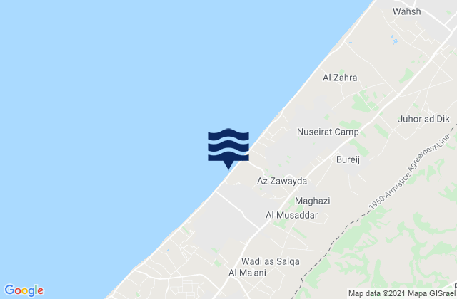 Mapa de mareas Al Muşaddar, Palestinian Territory