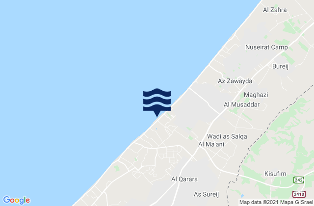 Mapa de mareas Al Qarārah, Palestinian Territory