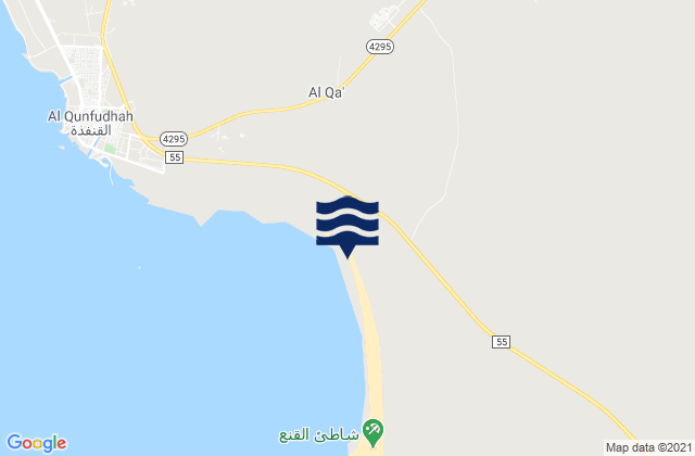Mapa de mareas Al Qunfudhah, Saudi Arabia