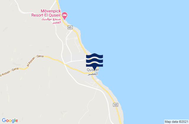 Mapa de mareas Al Quşayr, Egypt