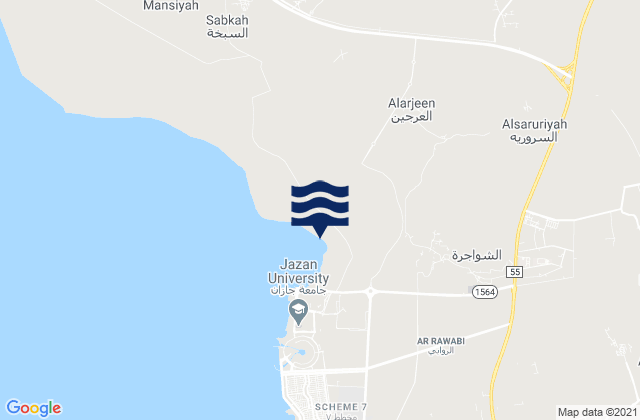 Mapa de mareas Al ‘Īdābī, Saudi Arabia