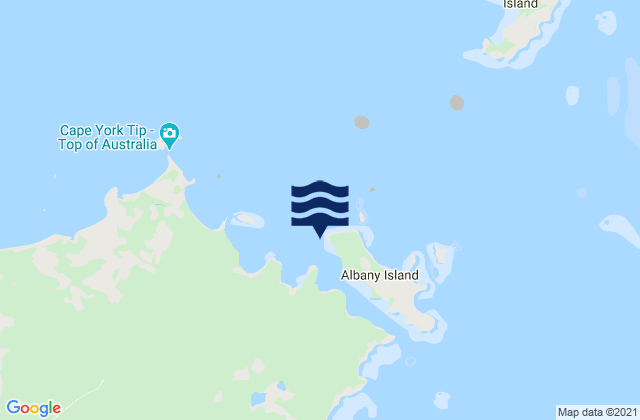 Mapa de mareas Albany Island, Australia