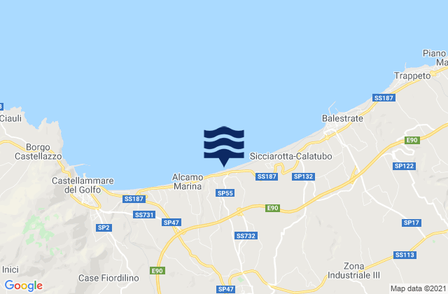 Mapa de mareas Alcamo, Italy
