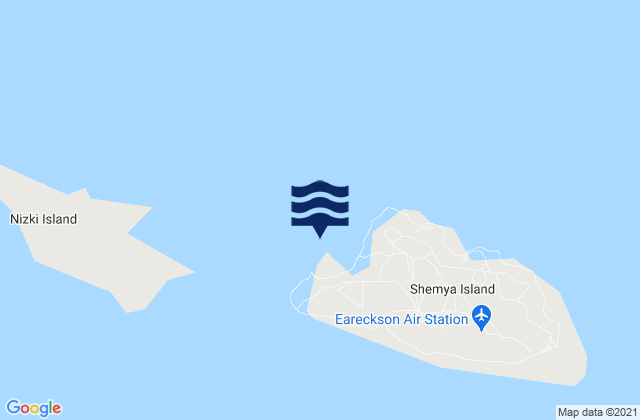 Mapa de mareas Alcan Harbor Shemya Island, Russia