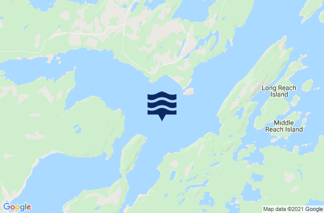 Mapa de mareas Alexander Bay, Canada