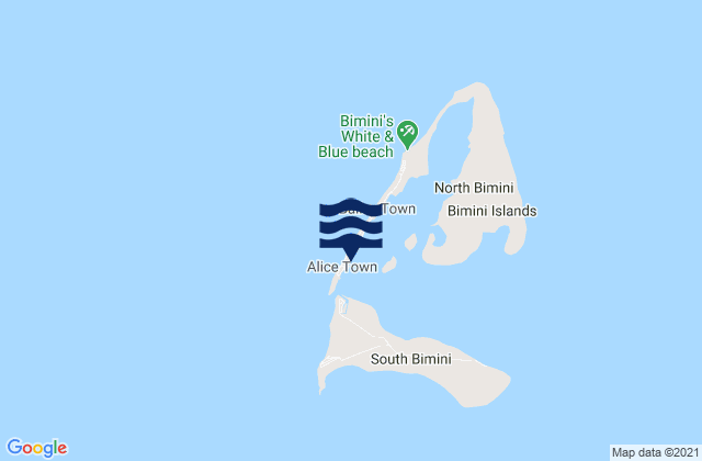 Mapa de mareas Alice Town, Bahamas