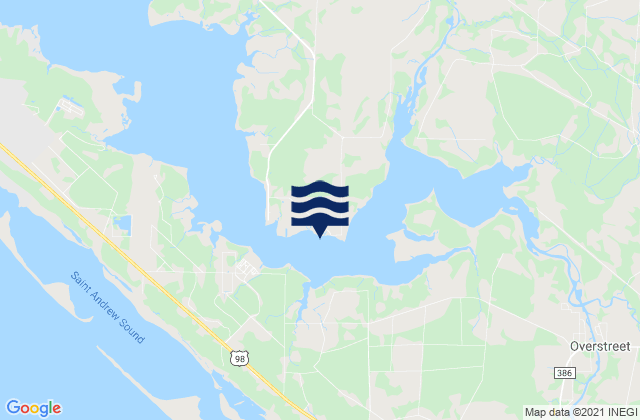 Mapa de mareas Allanton East Bay, United States