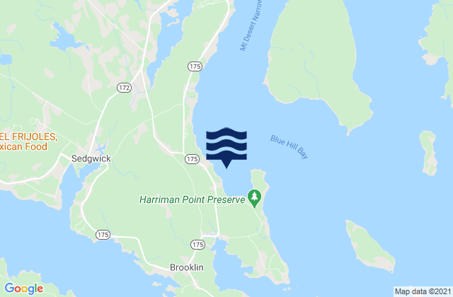Mapa de mareas Allen Cove, United States