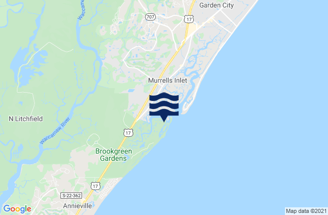 Mapa de mareas Allston Creek, United States