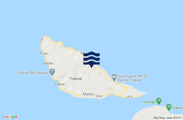 Mapa de mareas Alo, Wallis and Futuna