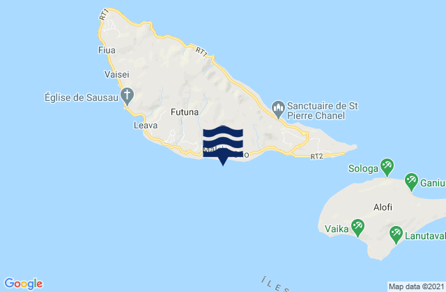 Mapa de mareas Alo, Wallis and Futuna
