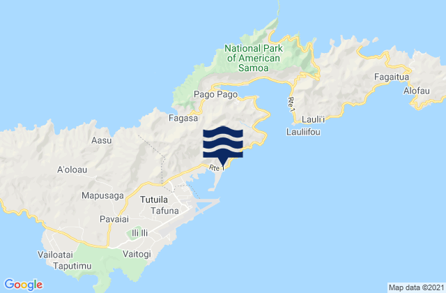 Mapa de mareas Alofau Gas Station, American Samoa