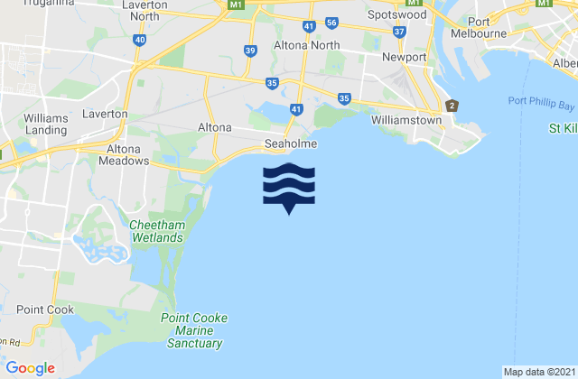 Mapa de mareas Altona Bay, Australia