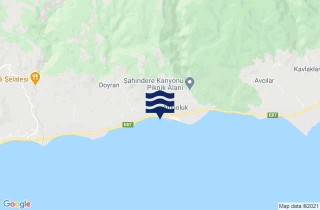 Mapa de mareas Altınoluk, Turkey